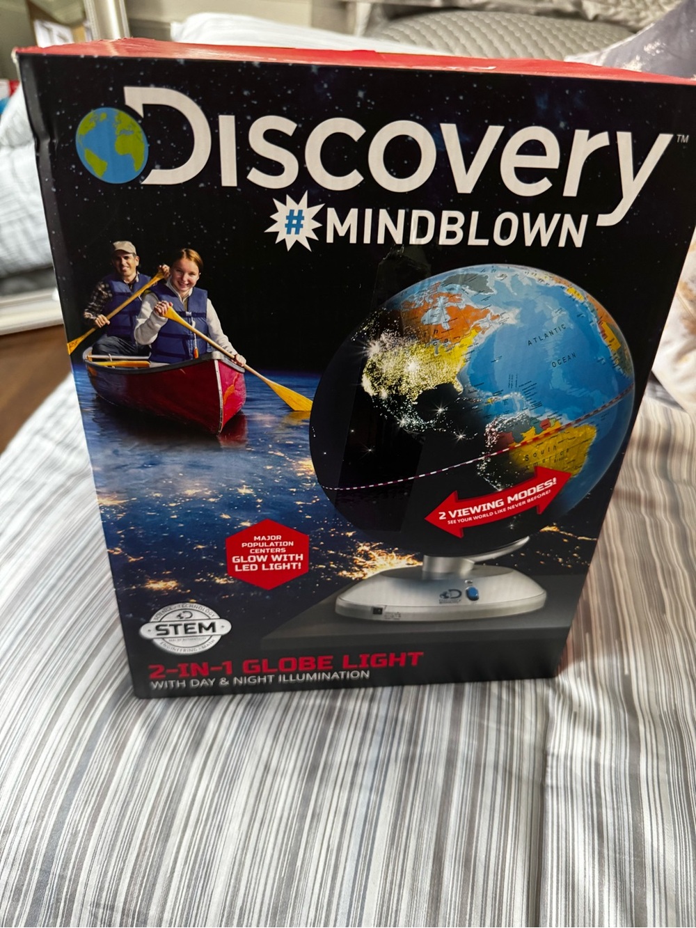 Discovery 2-in-1 Globe Light – Blue & Black
